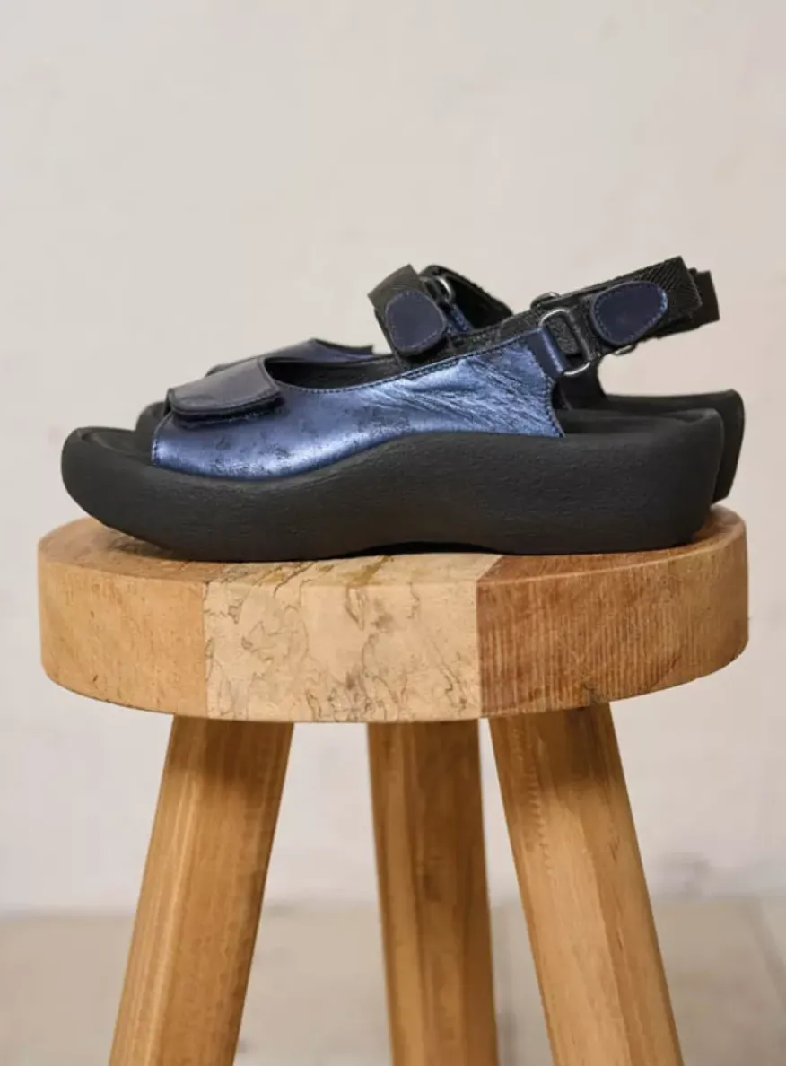 Jewel - marineblauw metallic nubuck