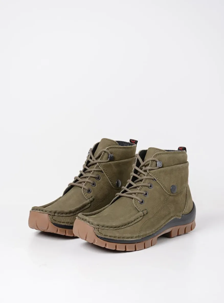 Jump - pesto groen nubuck