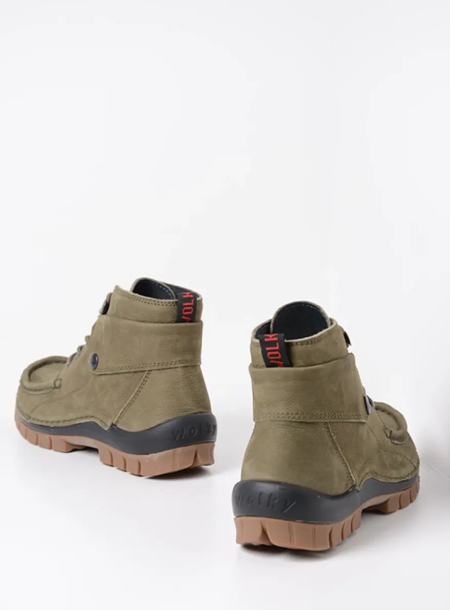 Jump - pesto groen nubuck