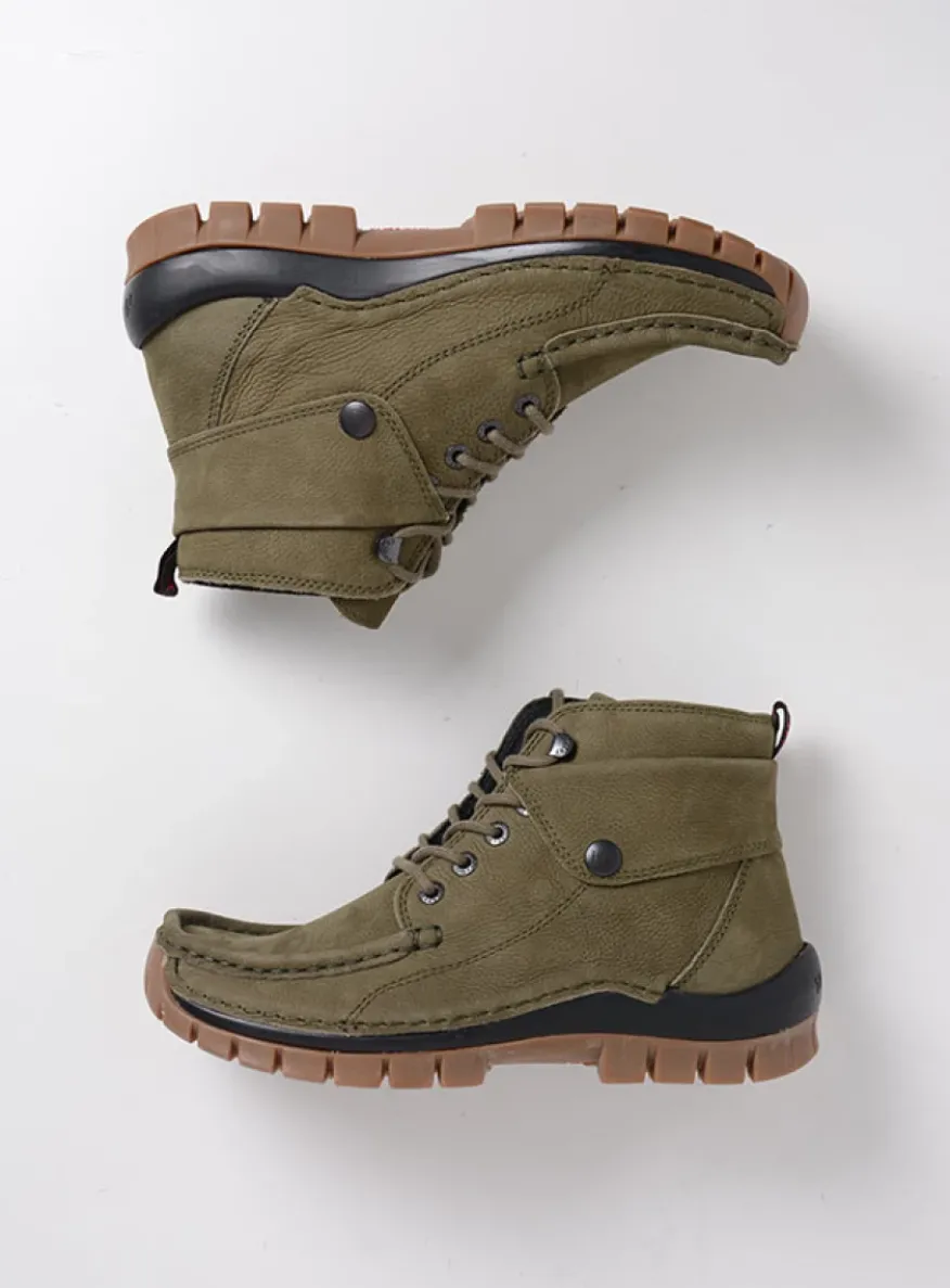 Jump - pesto groen nubuck