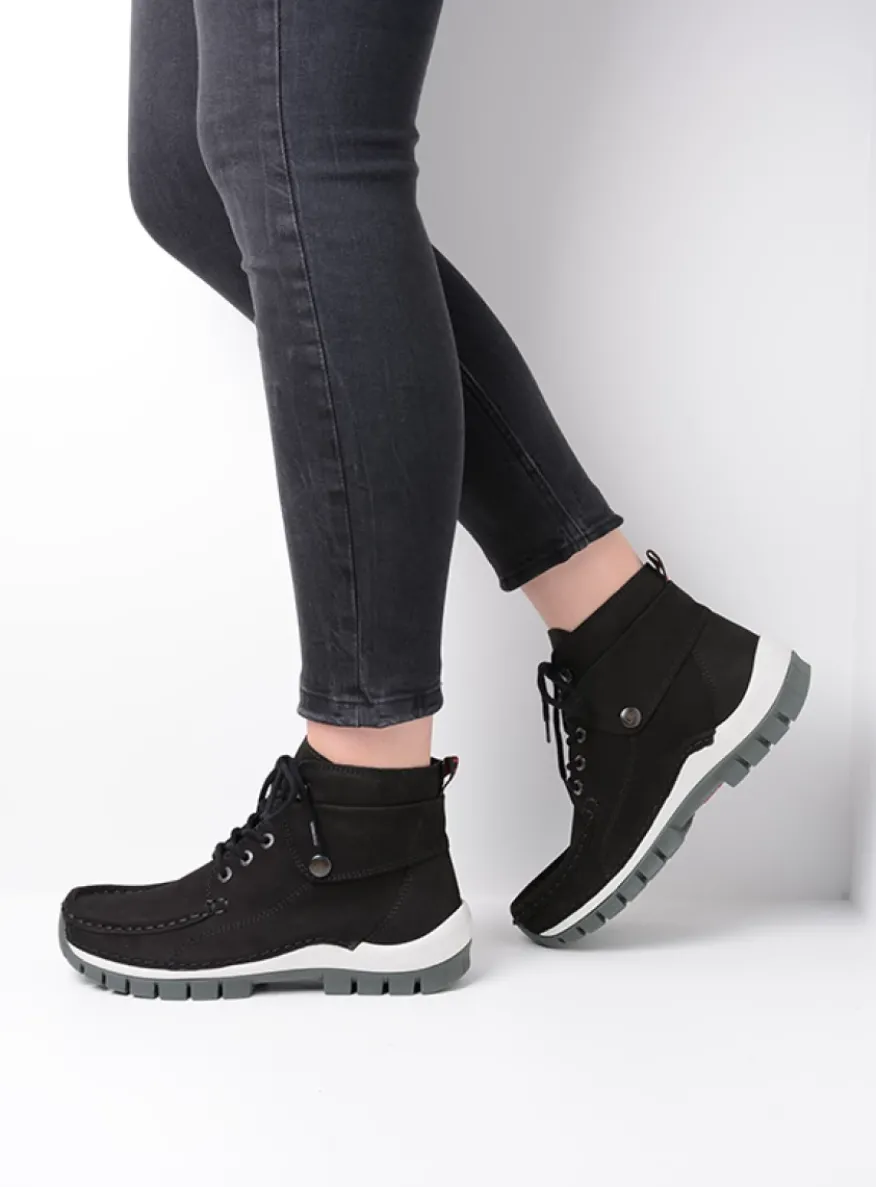 Jump - zwart grijsgroen nubuck