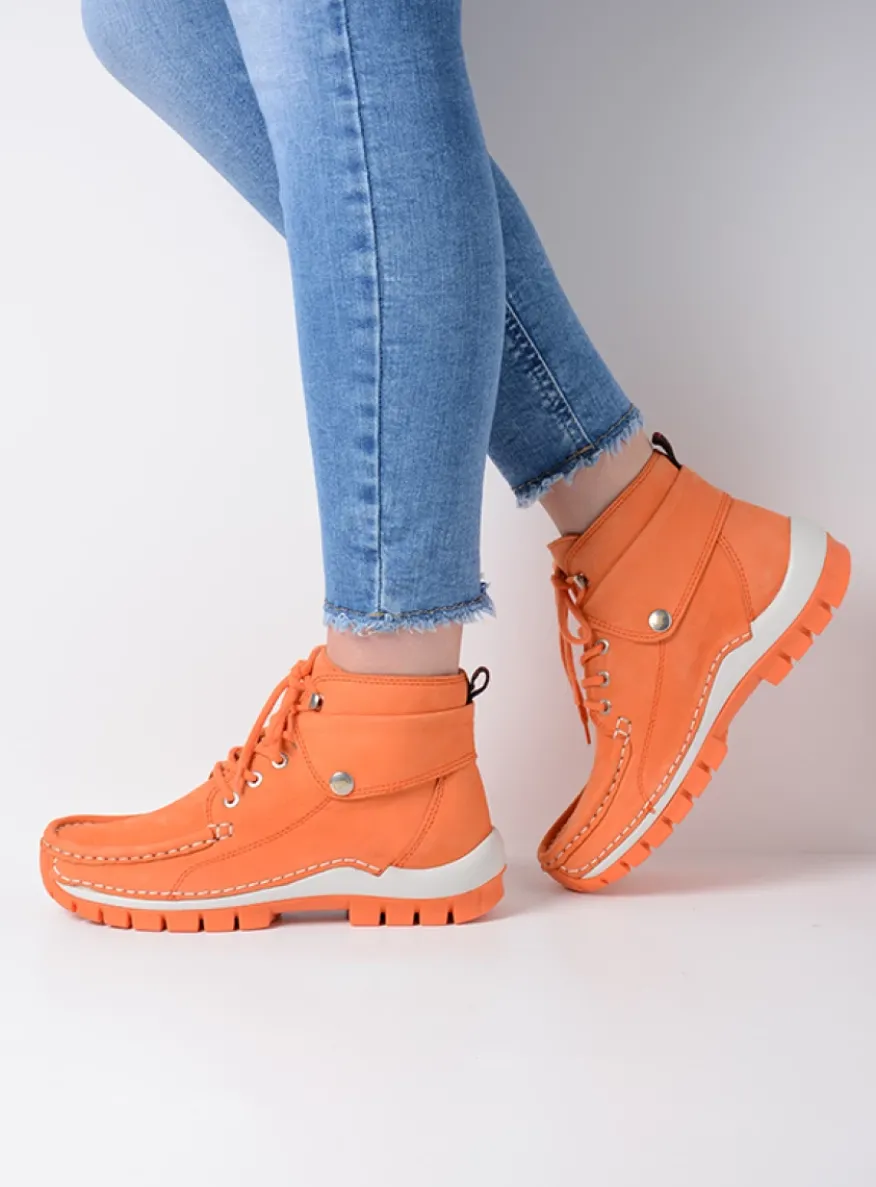 Jump Summer - oranje nubuck
