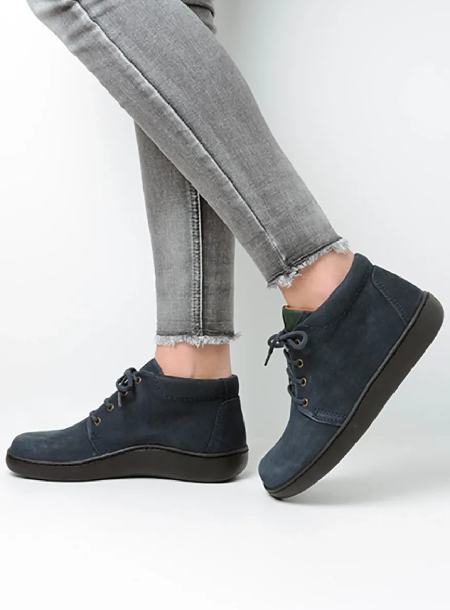Kansas Lady XW - blauw nubuck
