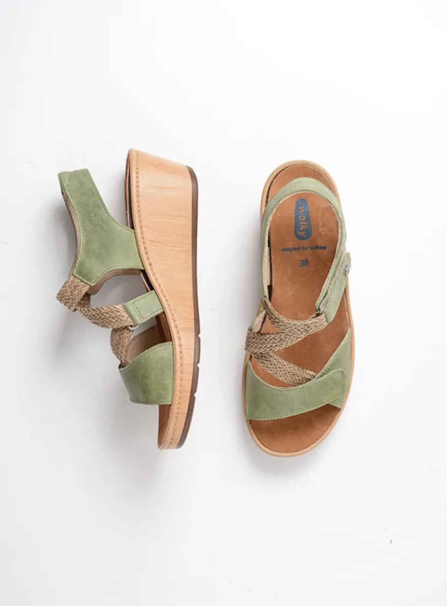 La Jolla - olijfgroen leer