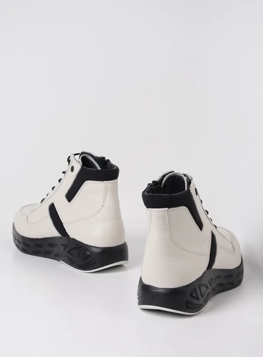 Leap - wit combi leer