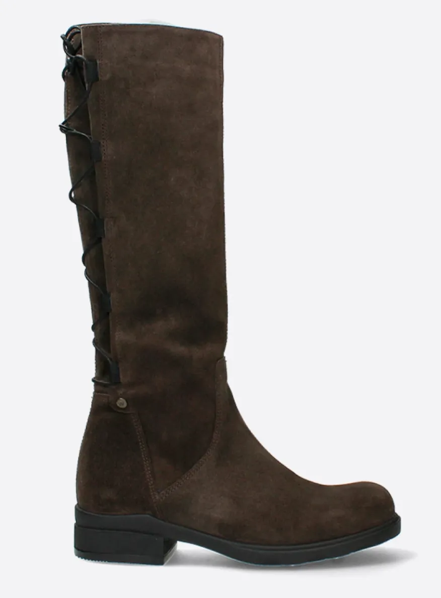 Longview - donkerbruin suede