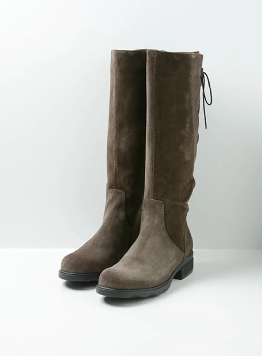 Longview - donkerbruin suede