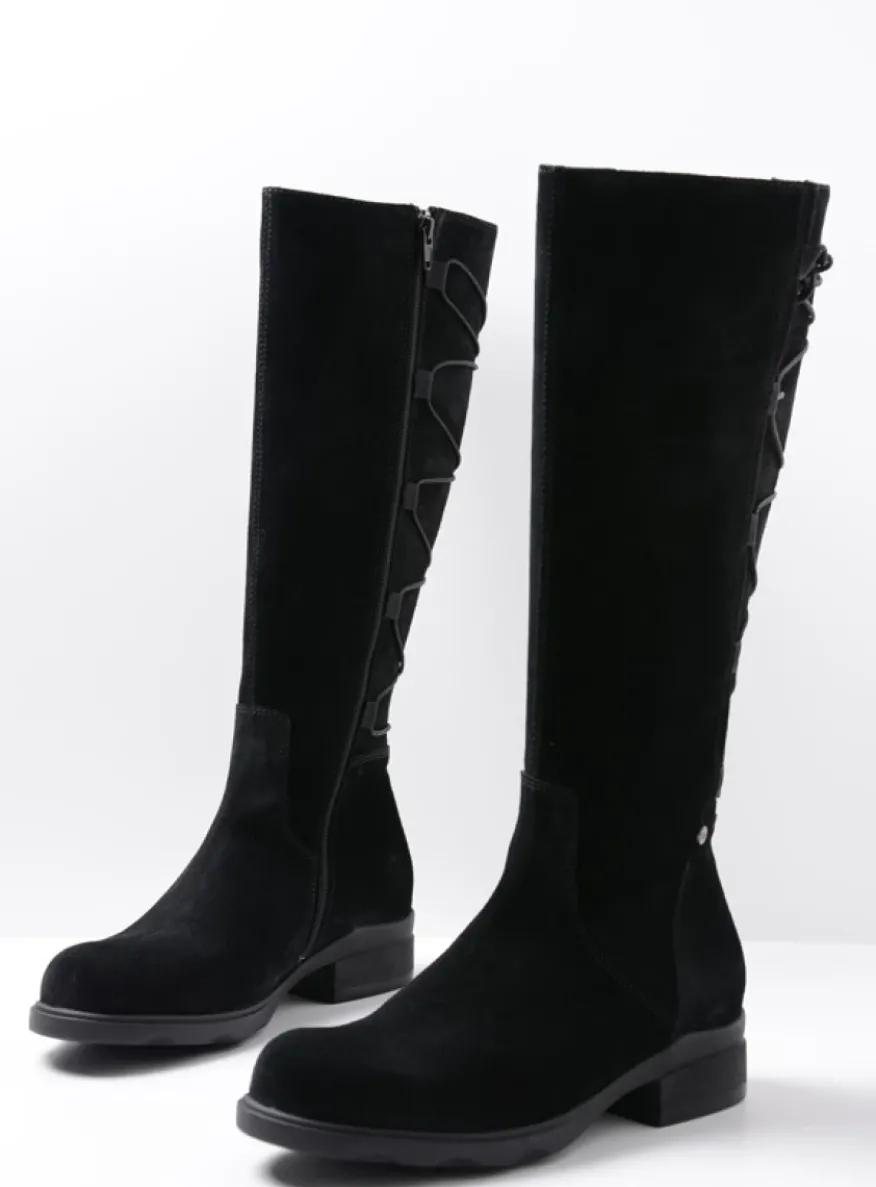 Longview - zwart suede