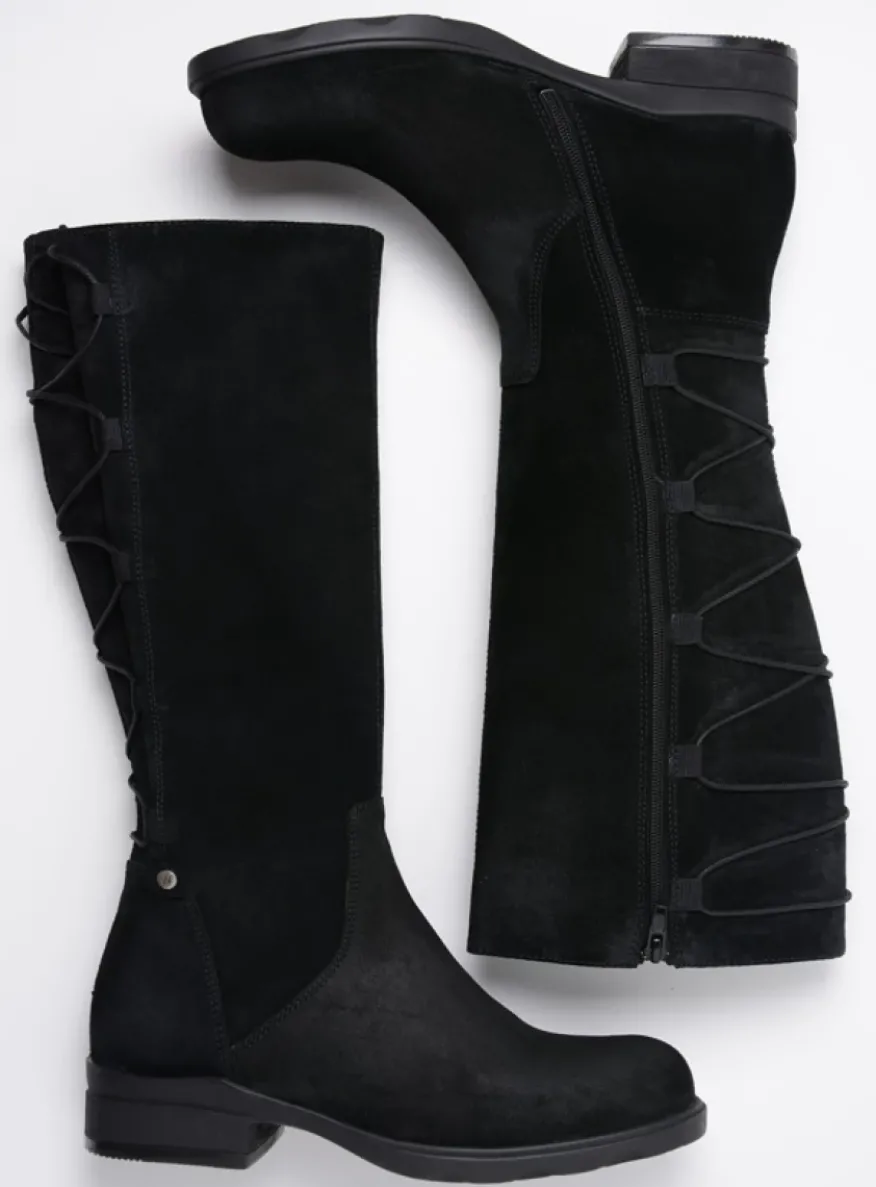 Longview - zwart suede