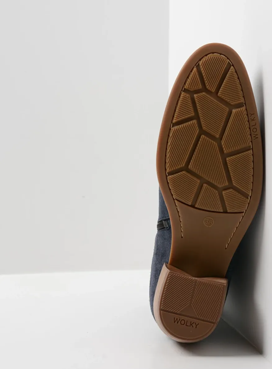 Lubbock - blauw zomer suede