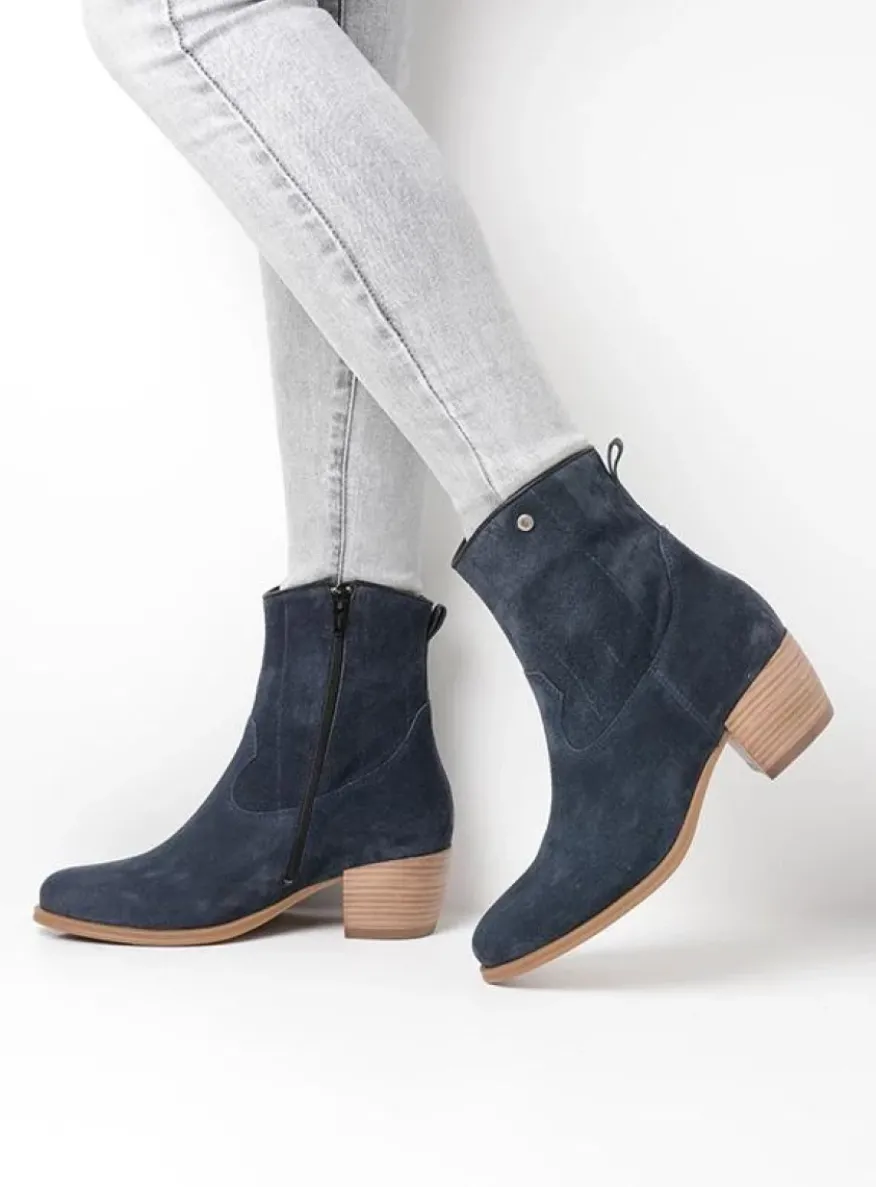 Lubbock - blauw zomer suede