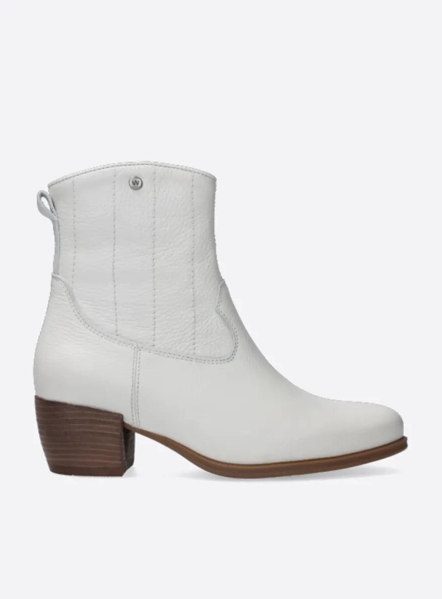 Lubbock - creme wit leer