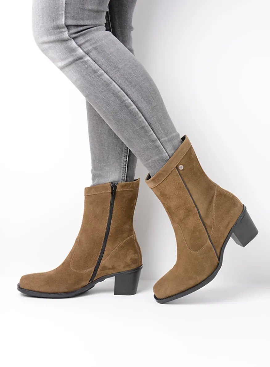 Mallow - donker taupe suede