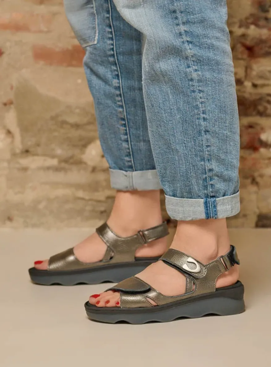 Medusa - antraciet leer