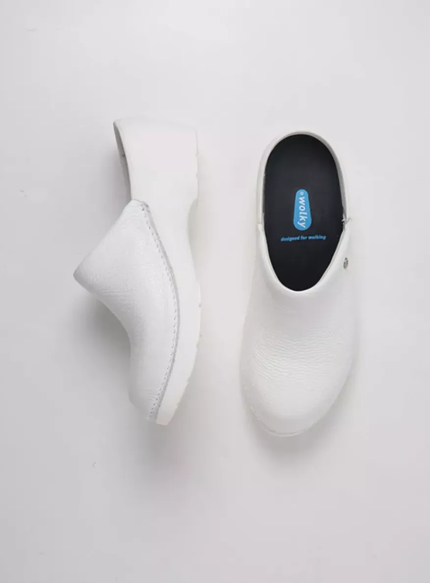 Multi Clog - wit leer