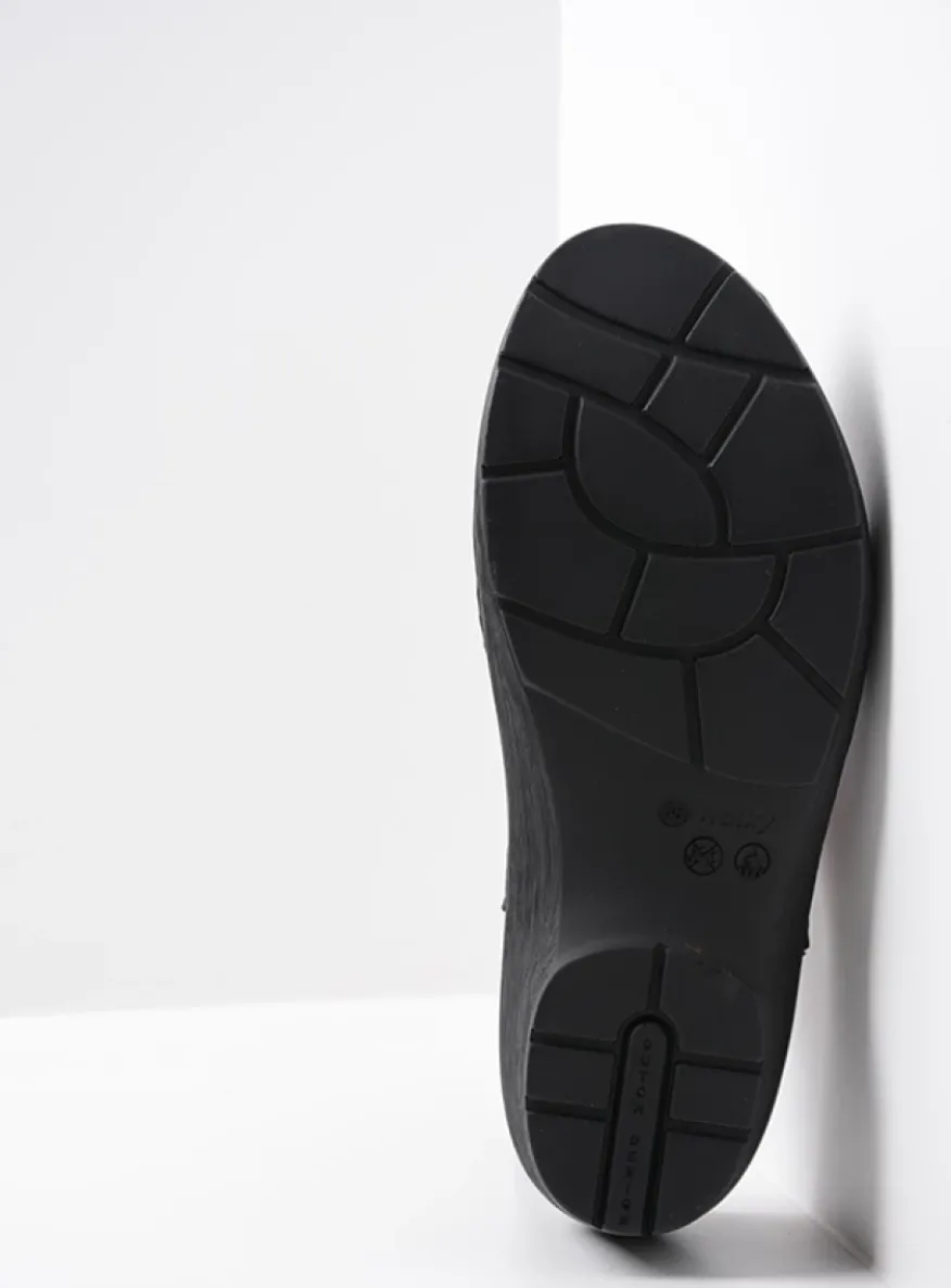 Multi Clog - zwart leer