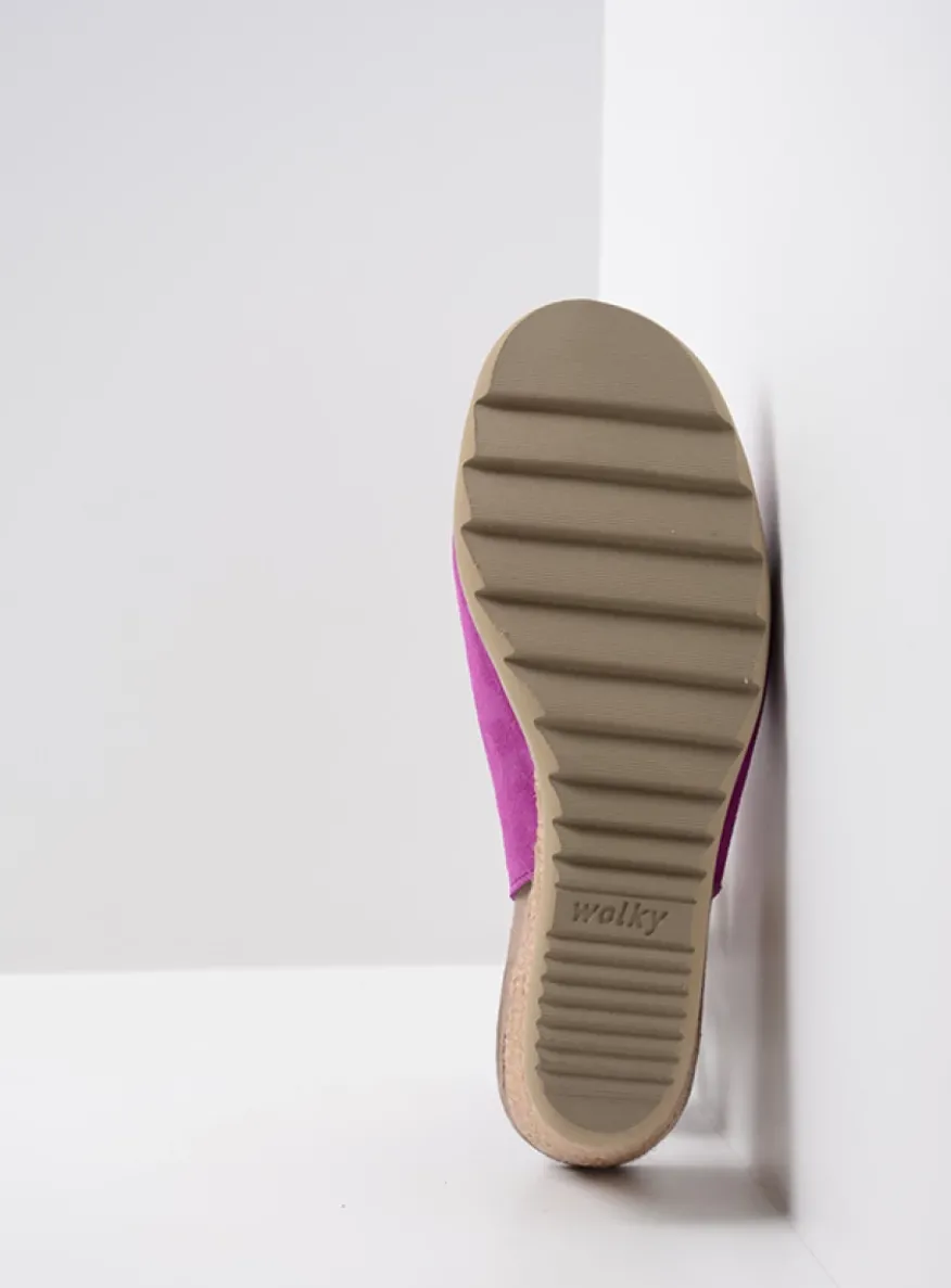 Murcia - fuchsia suede