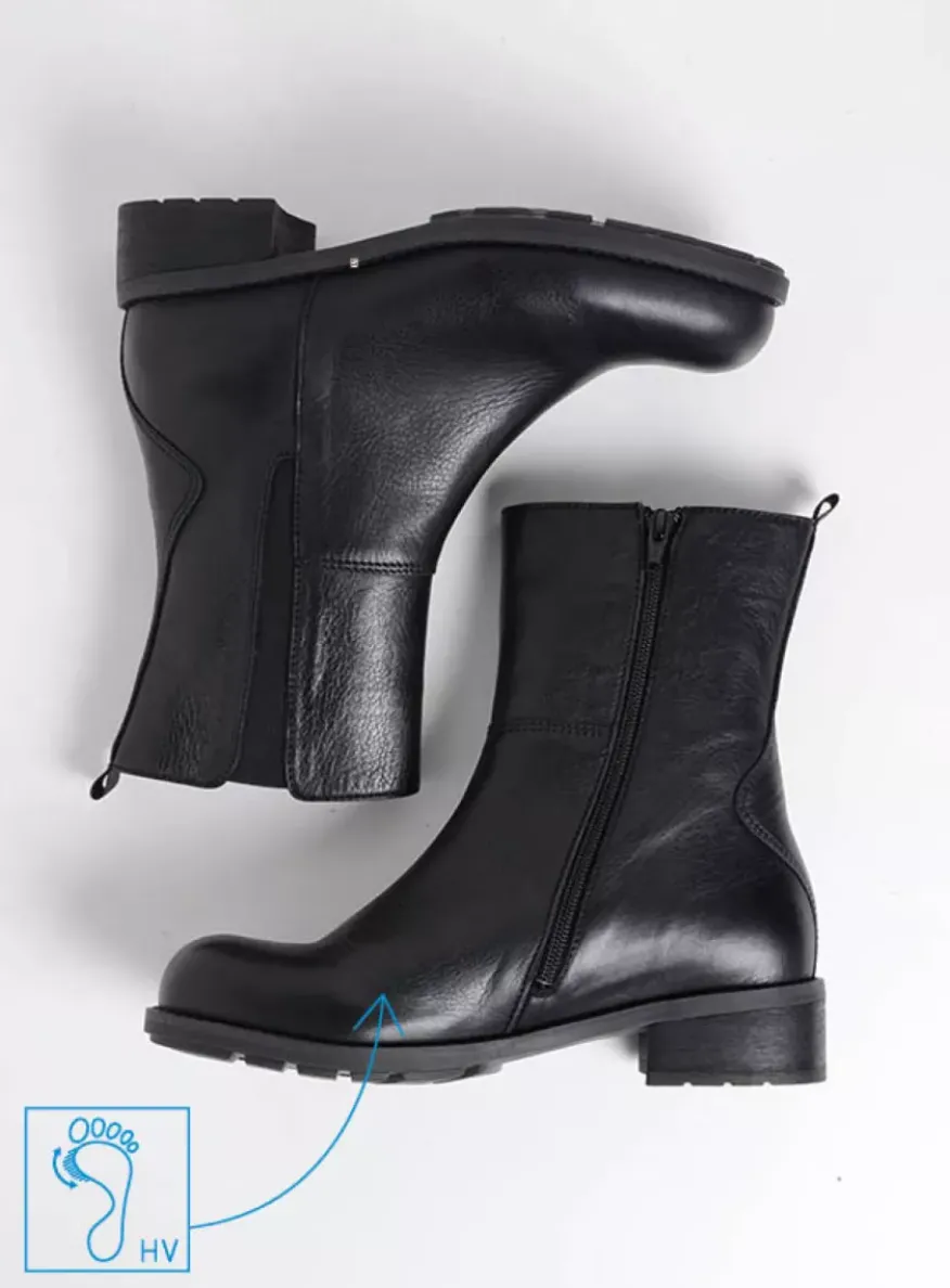 Neola HV - zwart leer