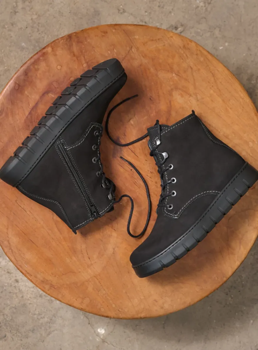 New Wave - zwart nubuck