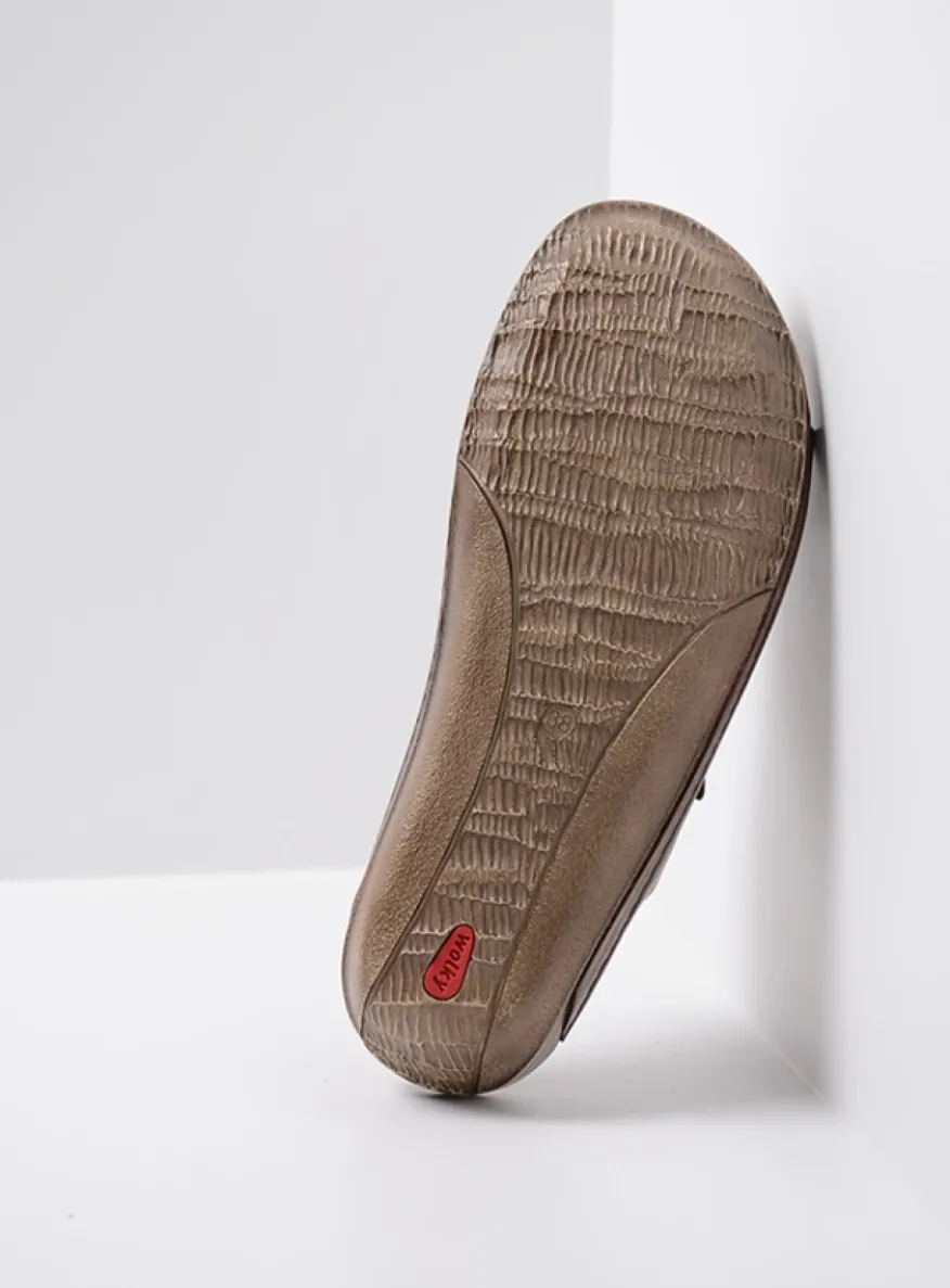 Nomad - cognac geolied leer