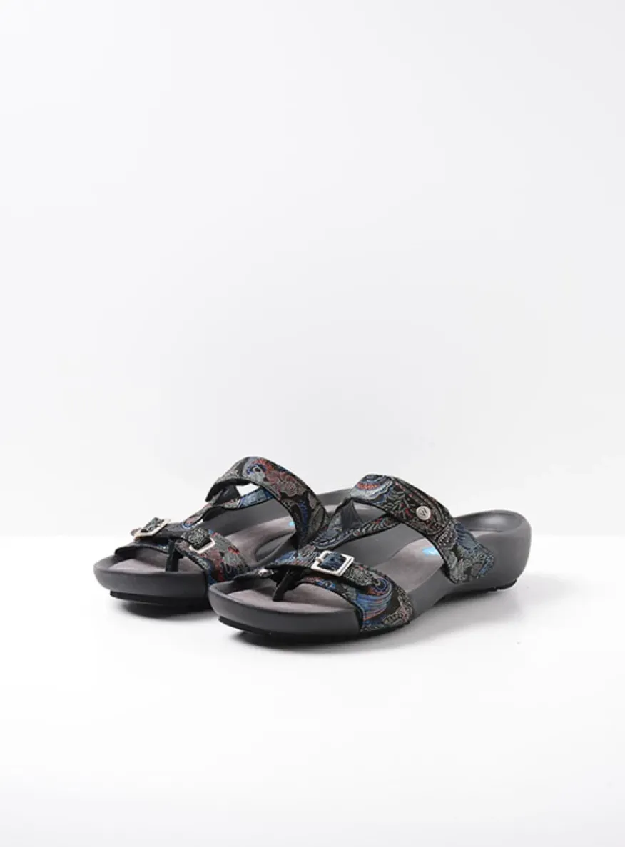 O'Connor - zwart/blauw suede