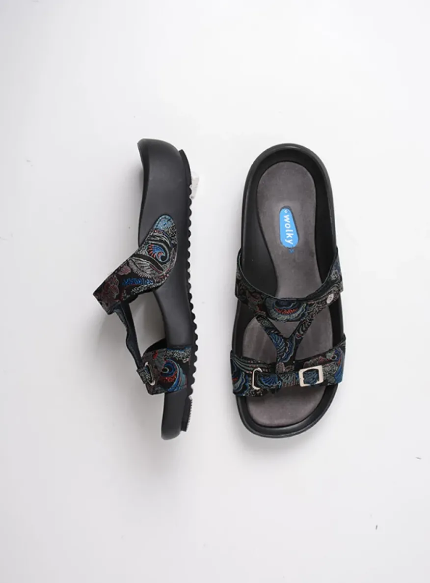 O'Connor - zwart/blauw suede