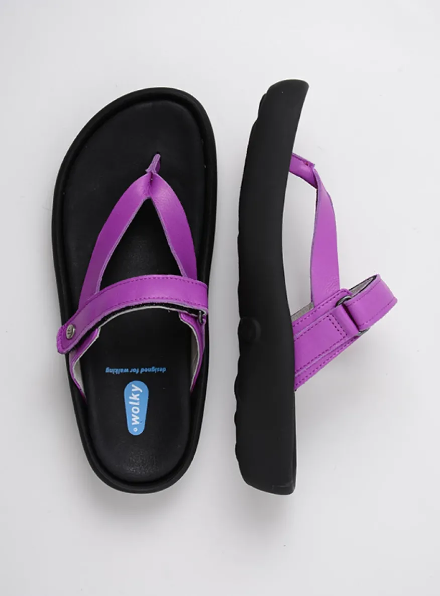 Peace - fuchsia leer