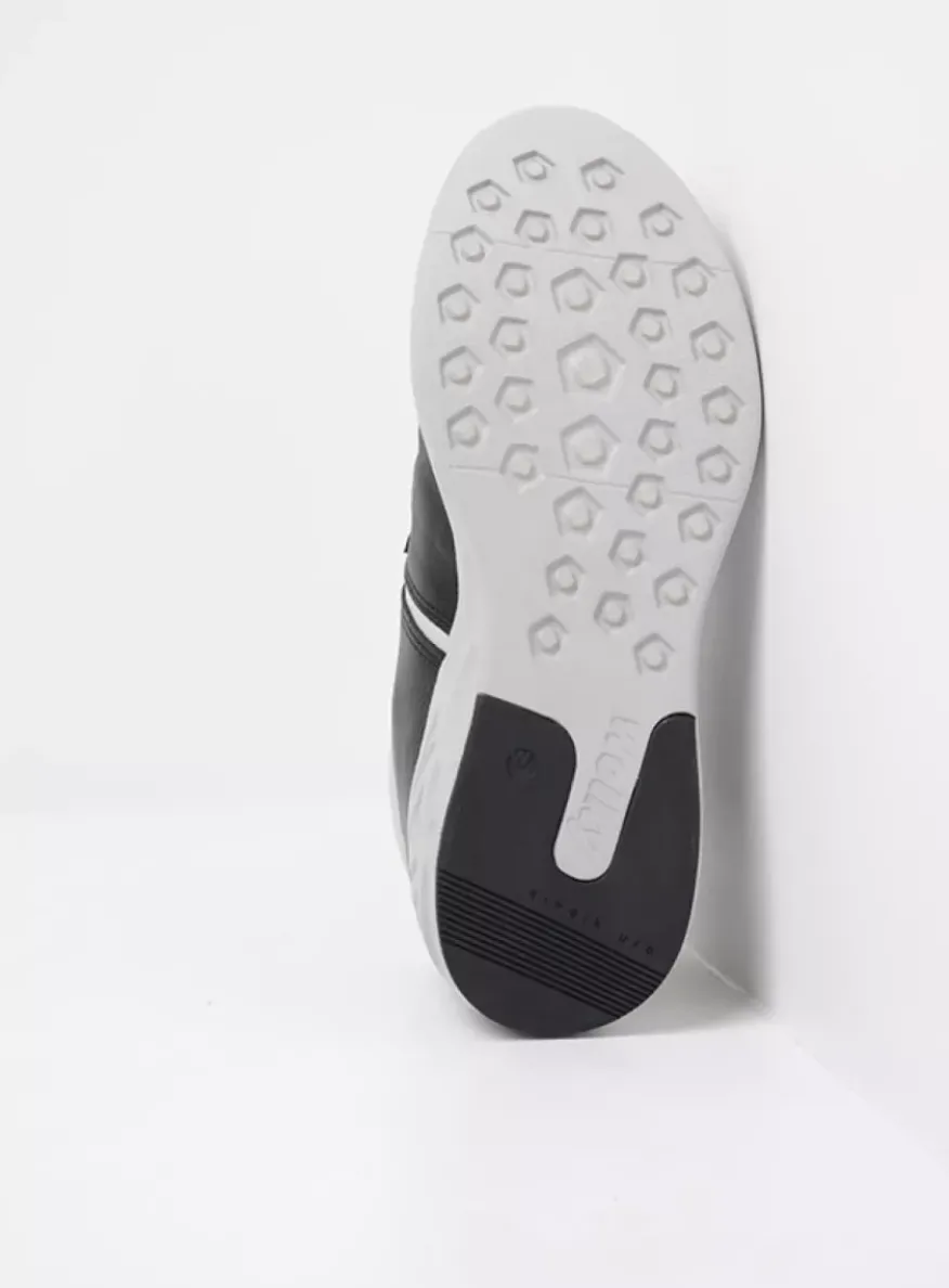 Pep S2F - antraciet combi stretch leer