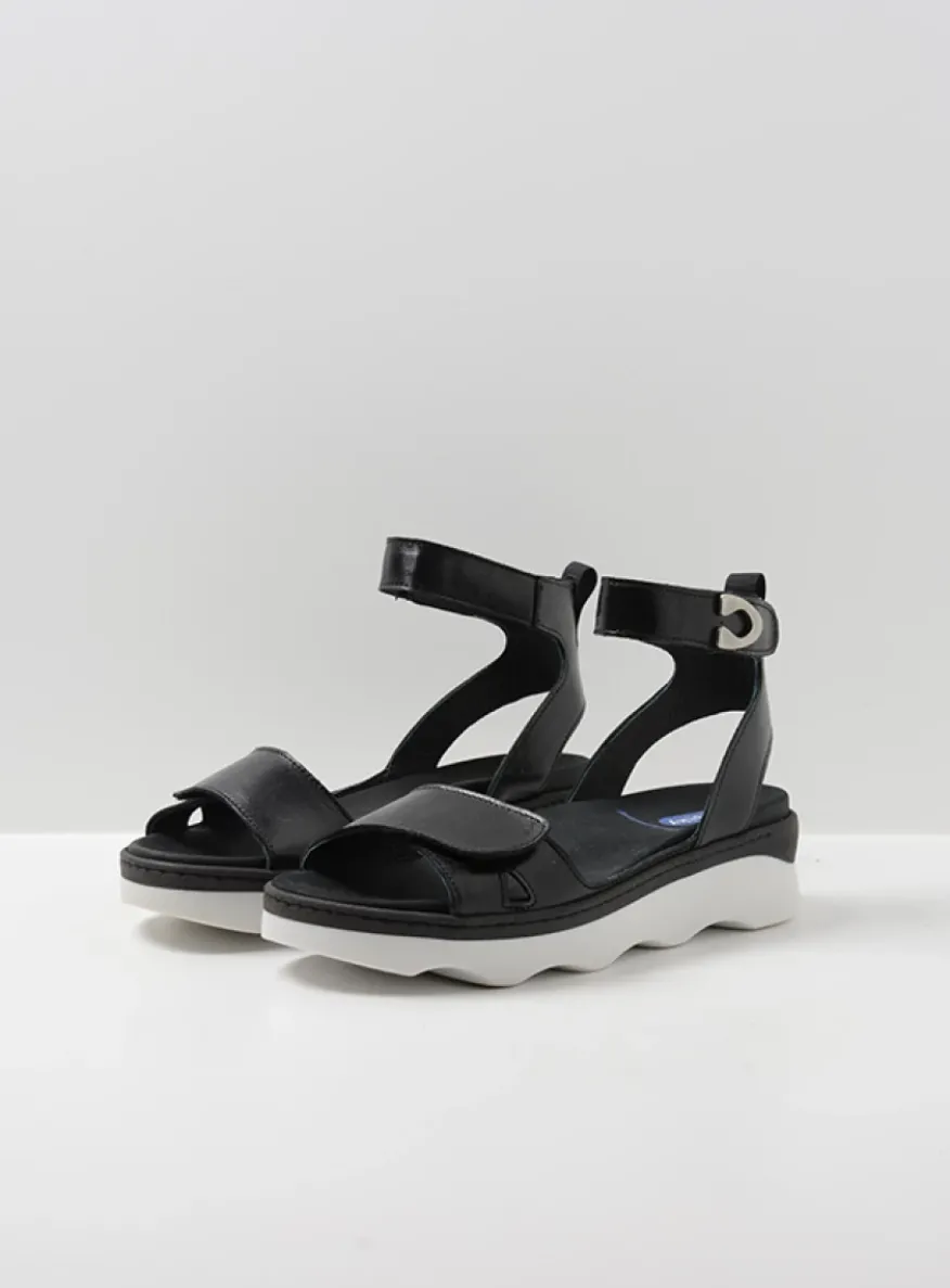 Plata - zwart/wit leer