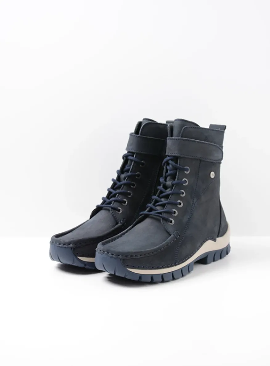 Reach - blauw nubuck