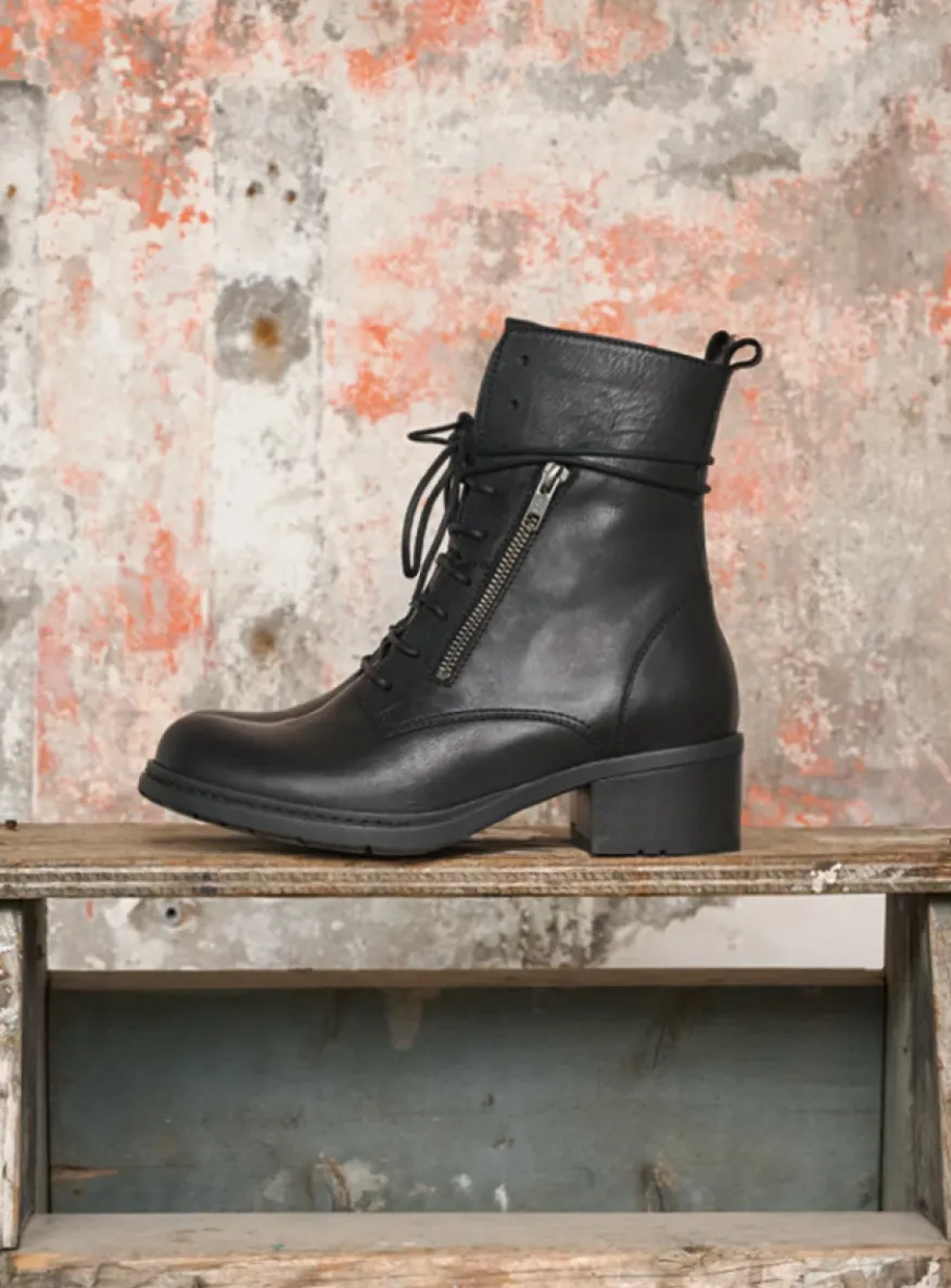 Rimbley - zwart leer