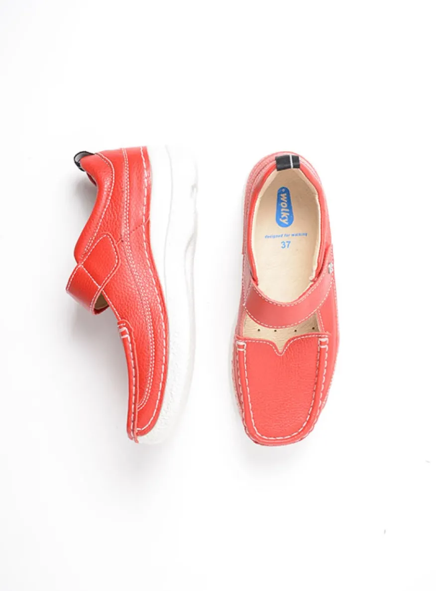 Roll Combi - rood leer