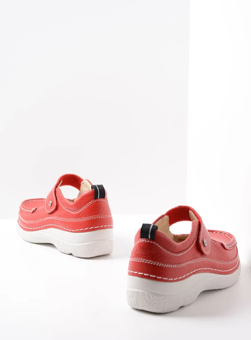 Roll Combi - rood leer