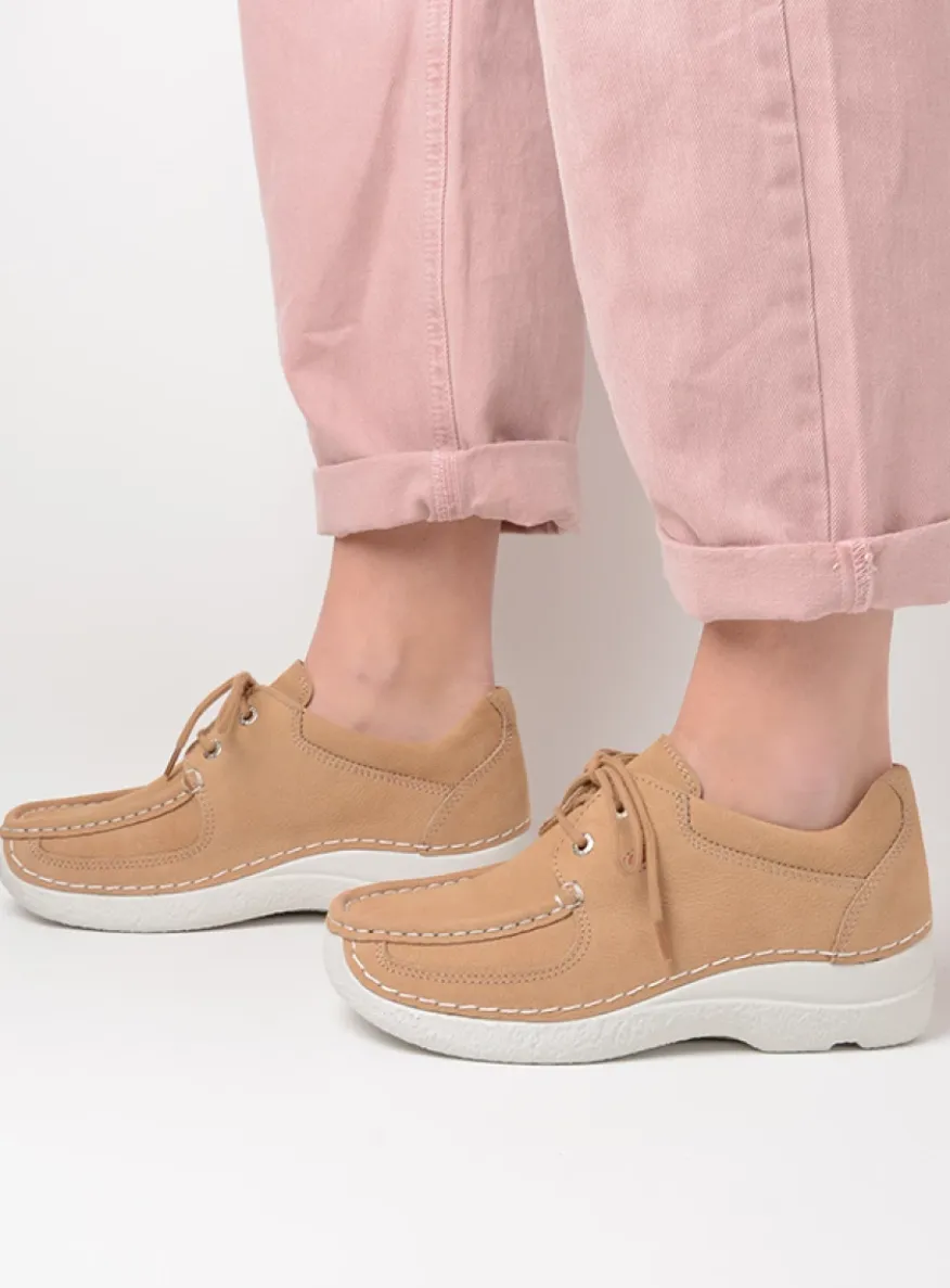 Roll Shoe - beige nubuck