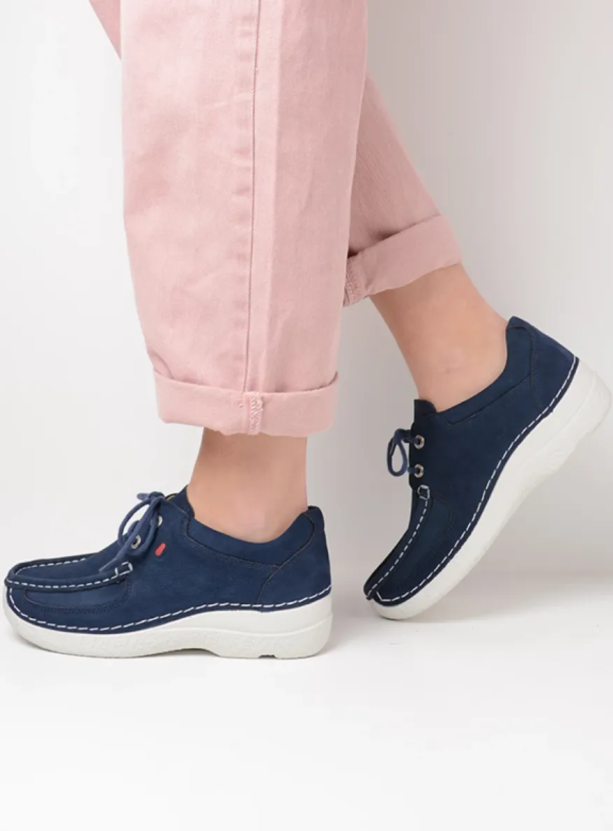 Roll Shoe - denim nubuck