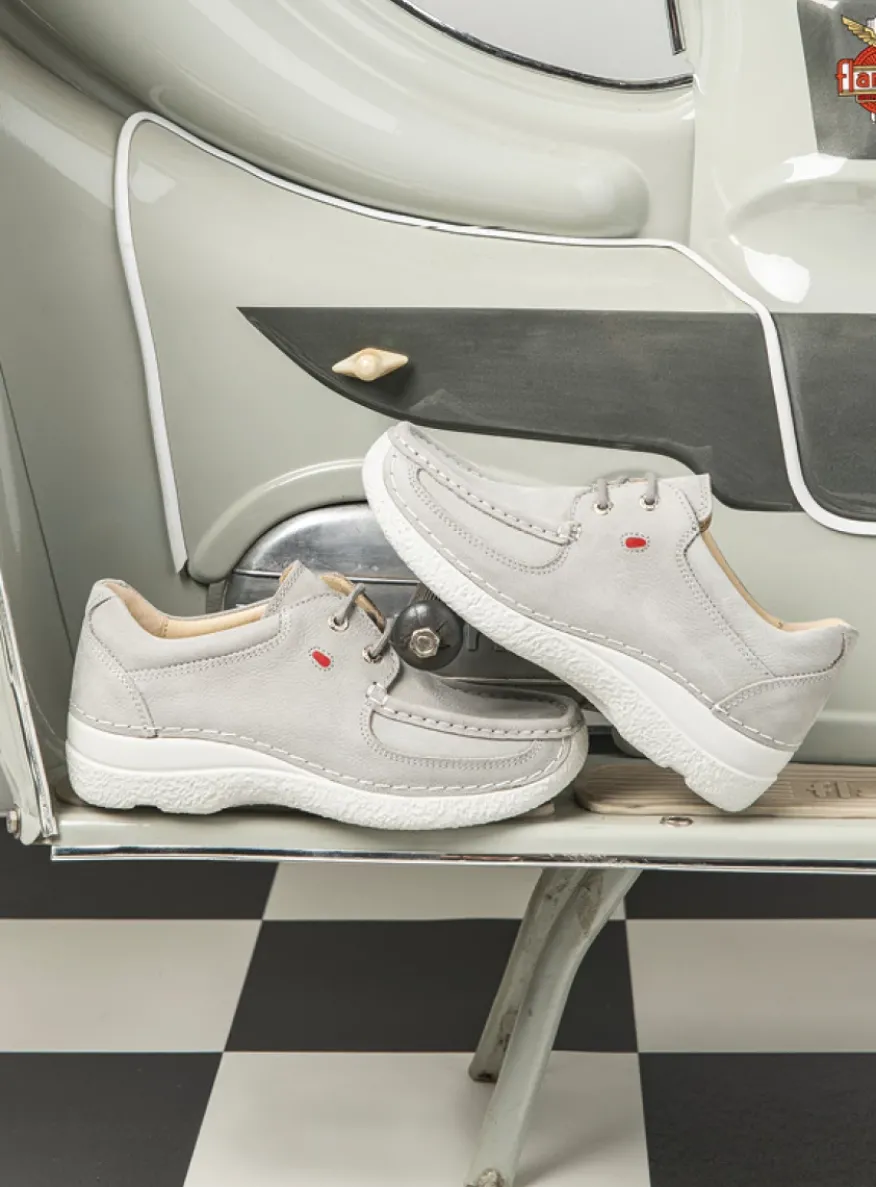 Roll Shoe - lichtgrijs nubuck