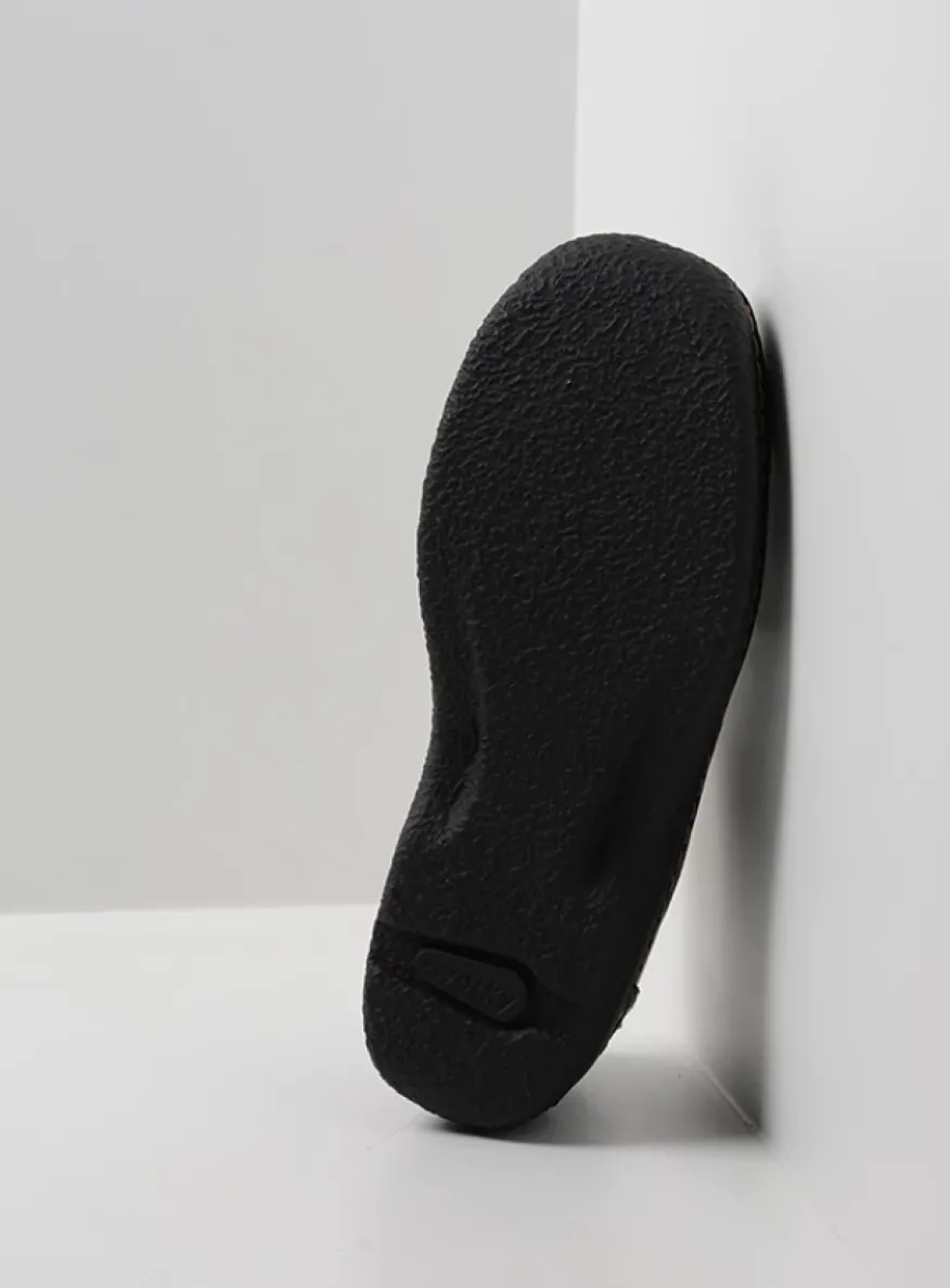 Roll Shoe - zwart leer