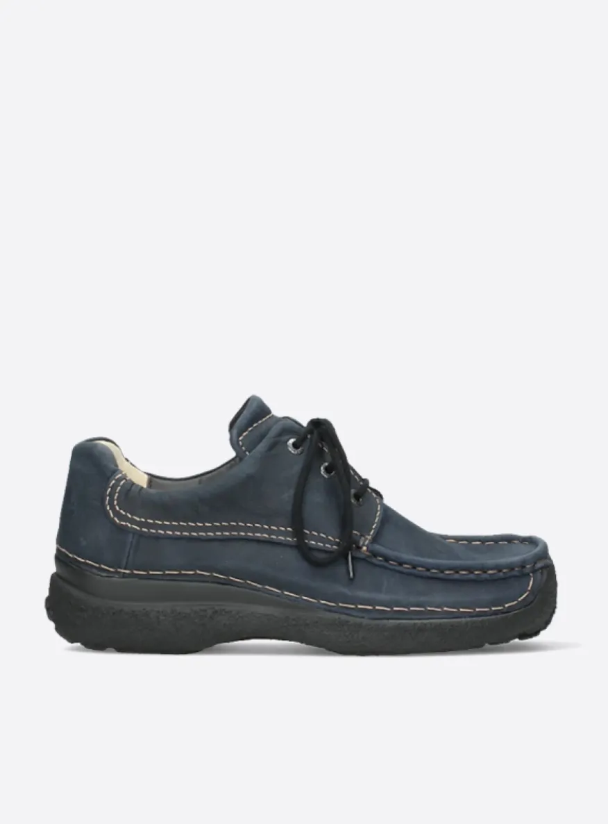 Roll Shoe Men - blauw nubuck