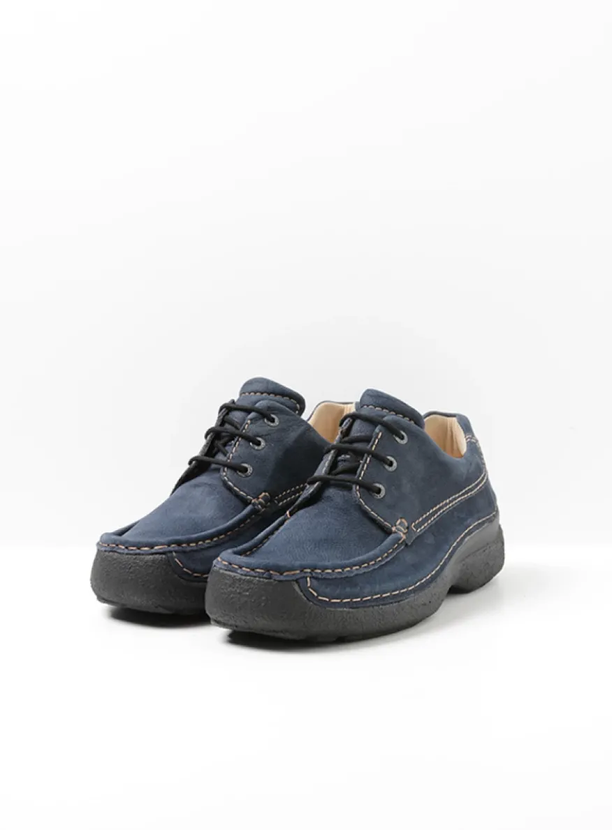 Roll Shoe Men - blauw nubuck