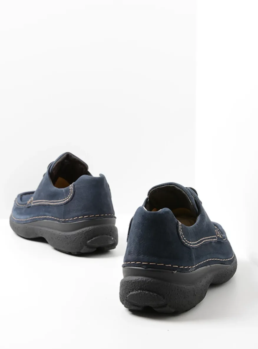 Roll Shoe Men - blauw nubuck