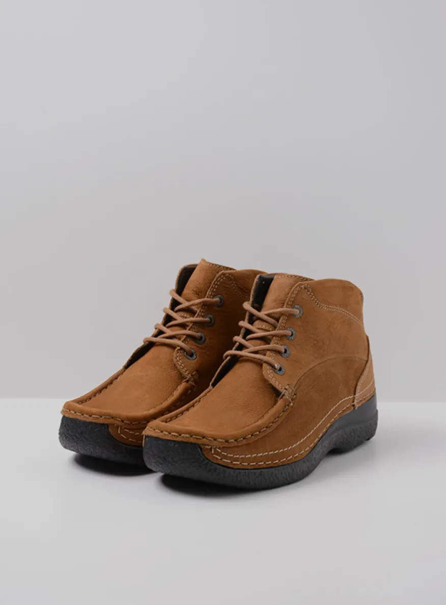 Roll Shoot - cognac nubuck