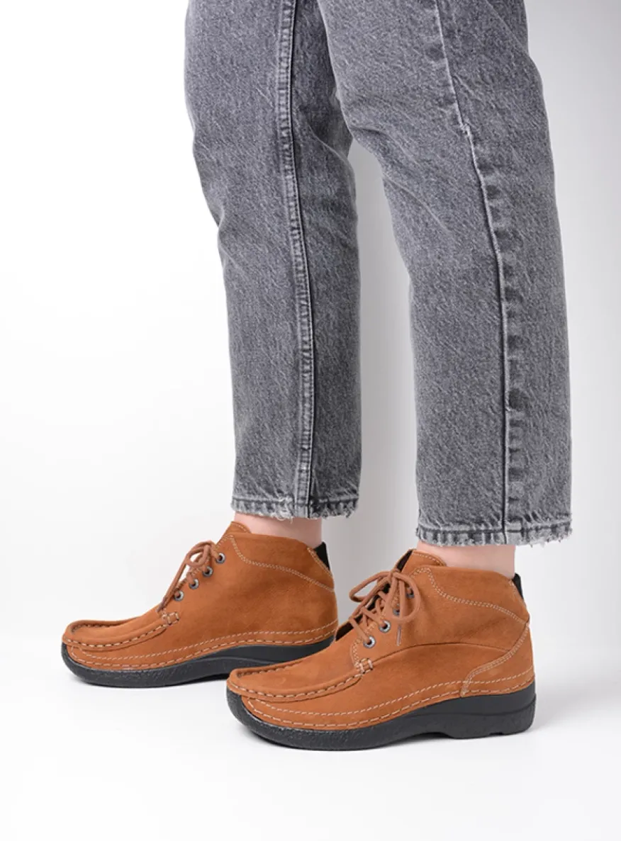 Roll Shoot - cognac nubuck