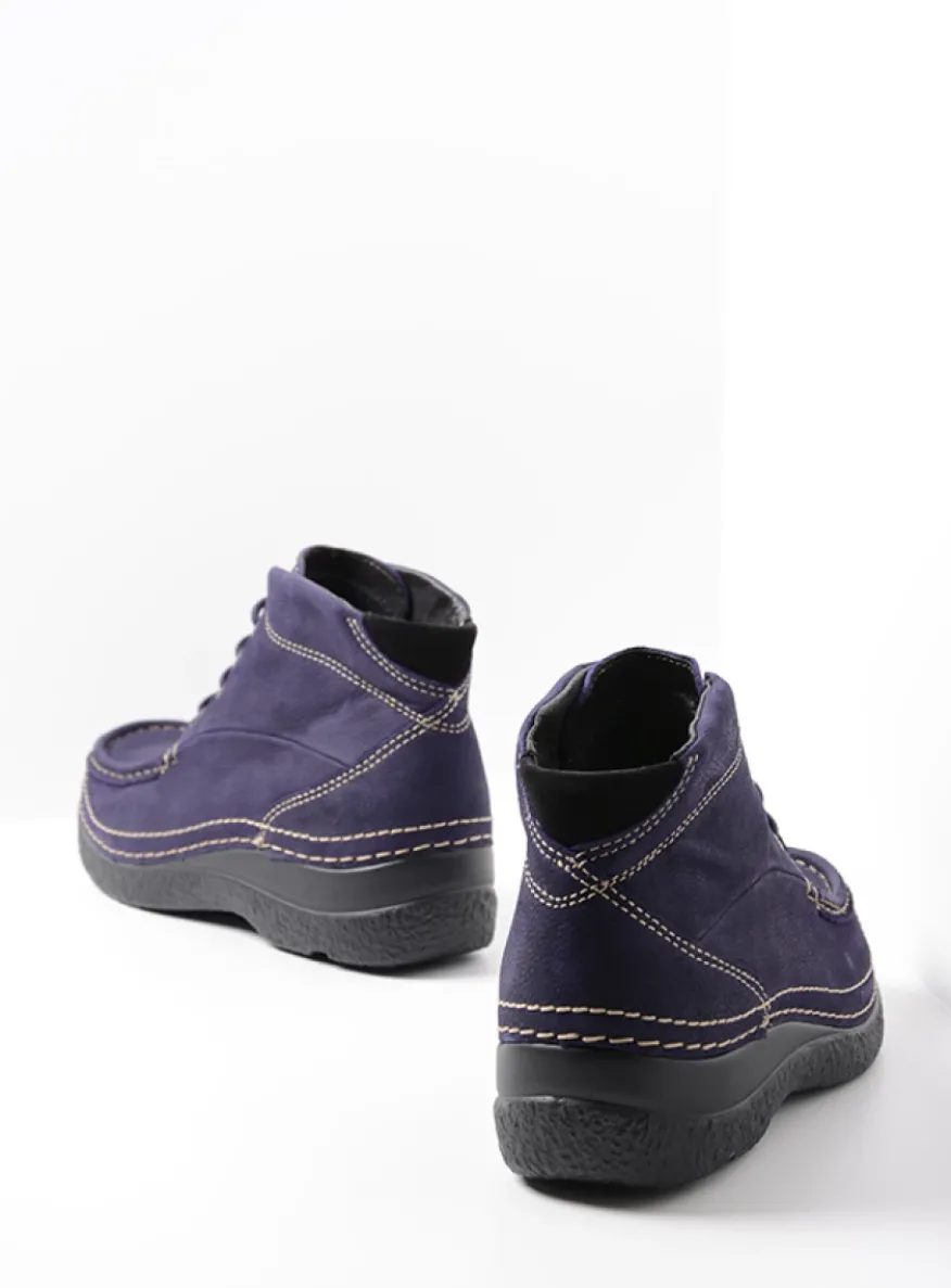 Roll Shoot - paars nubuck