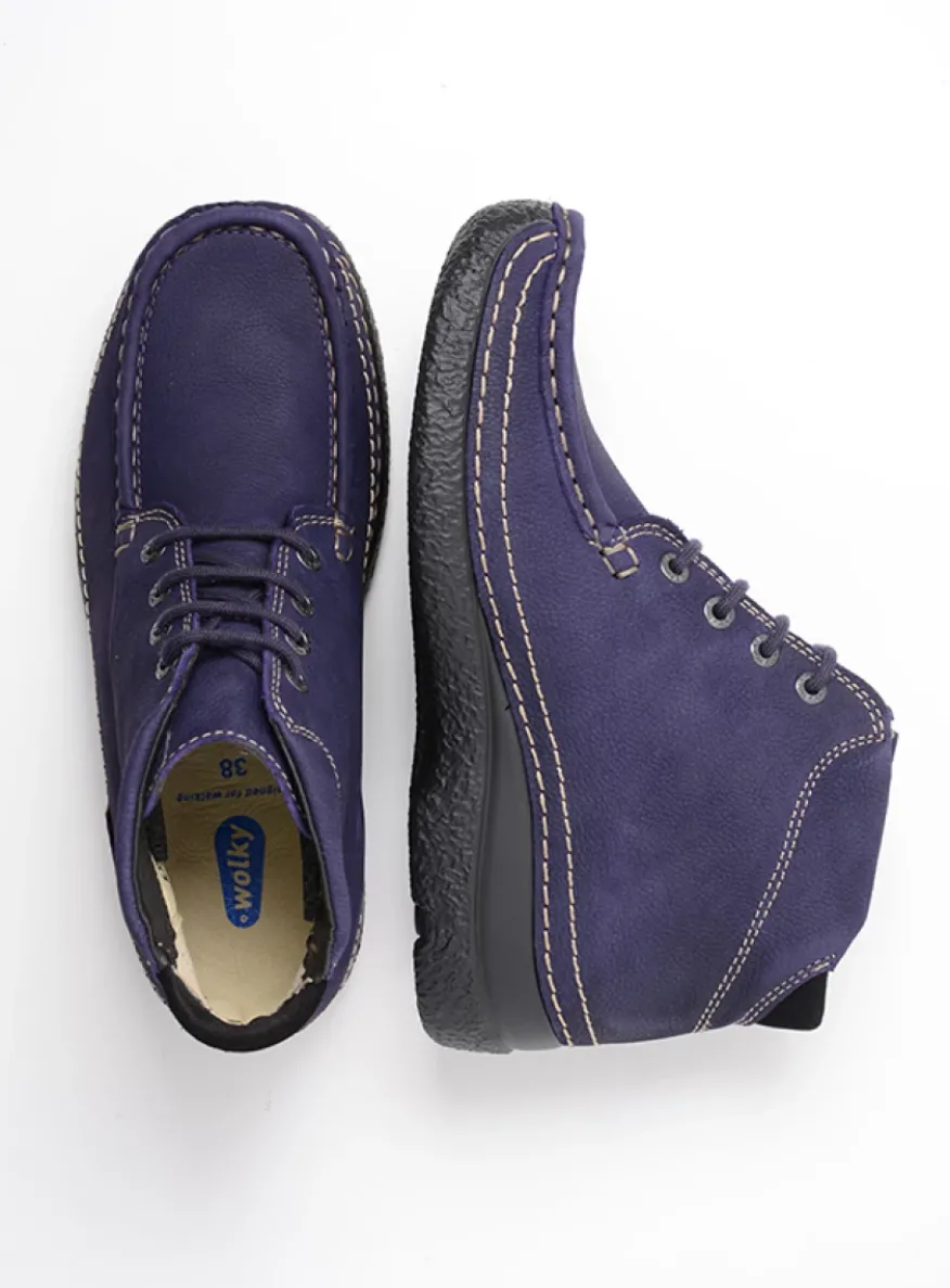 Roll Shoot - paars nubuck