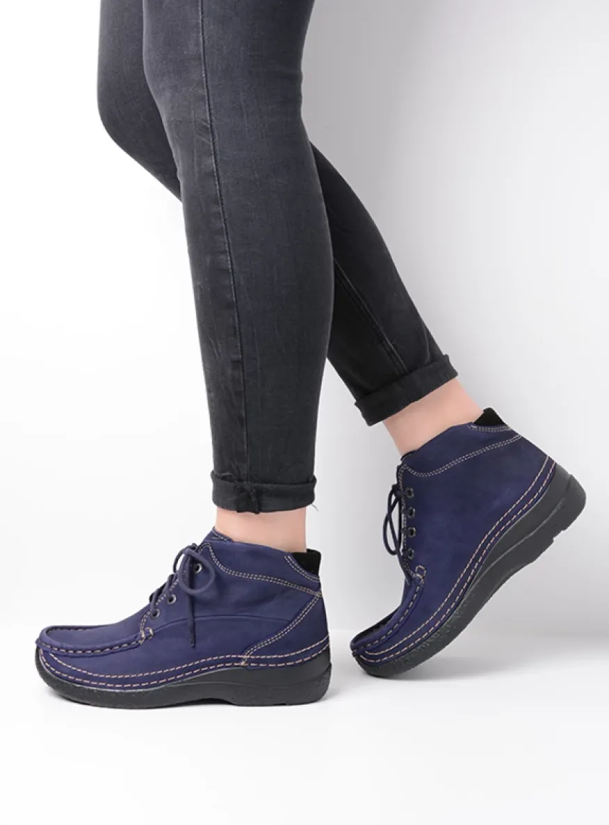 Roll Shoot - paars nubuck