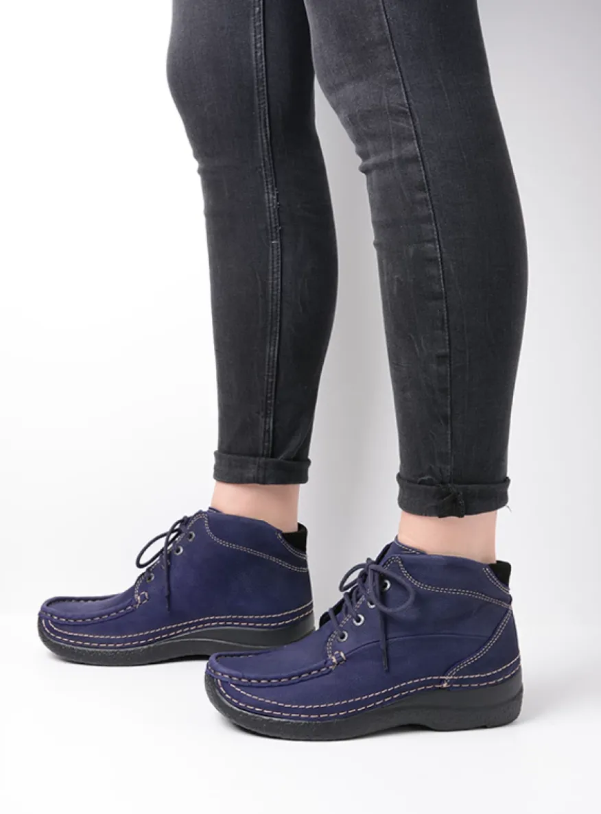 Roll Shoot - paars nubuck