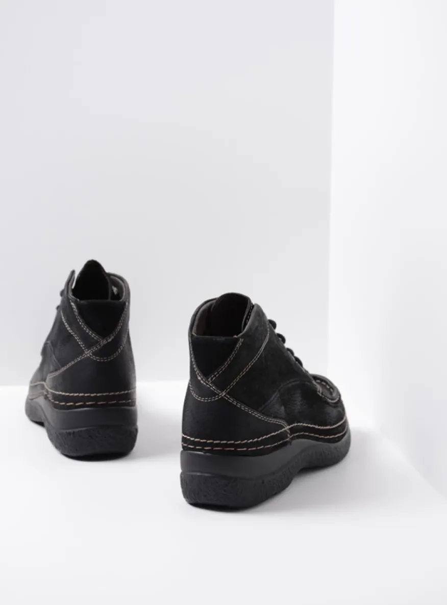Roll Shoot - zwart nubuck