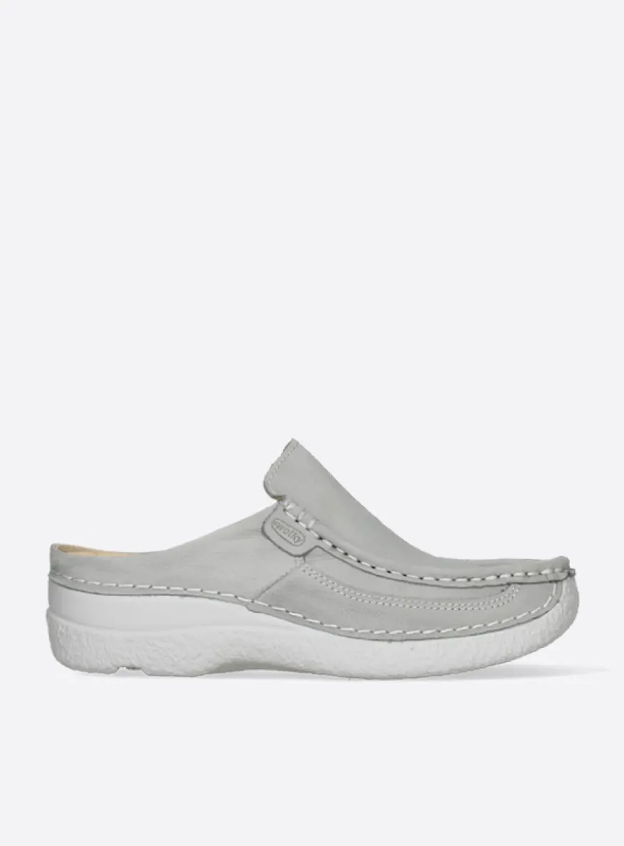 Roll Slide - lichtgrijs nubuck