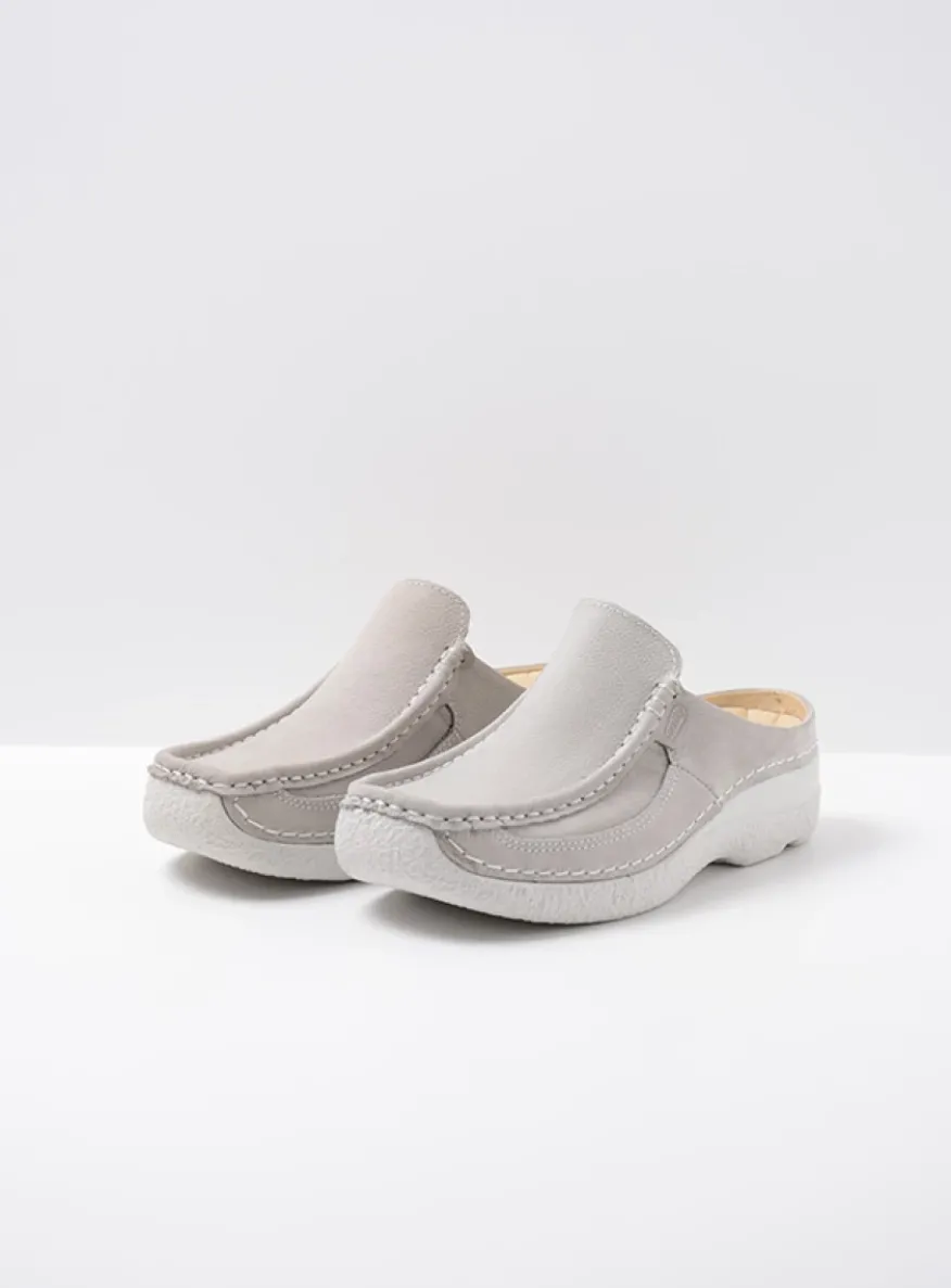 Roll Slide - lichtgrijs nubuck