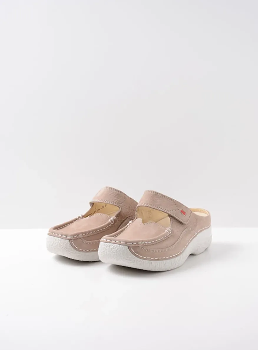 Roll Slipper - safari nubuck